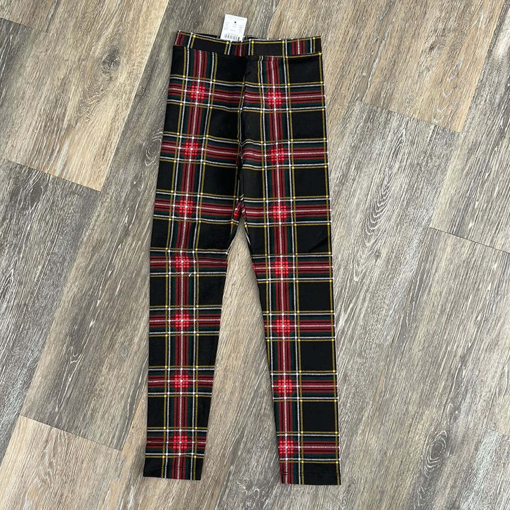 Plaid Crewcuts girls leggings – size 8